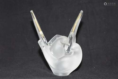Lalique Sylvie Art Glass Vase