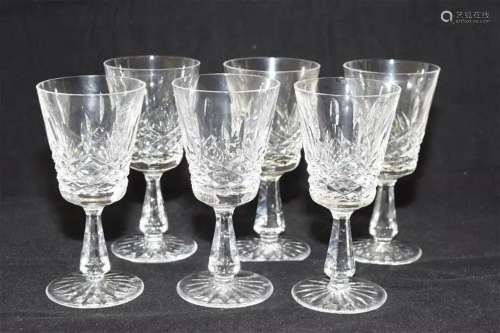 (6) Waterford "Kenmare" Crystal Goblets