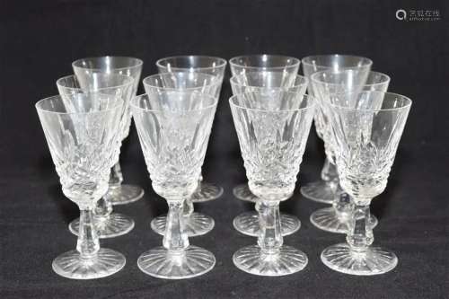 (12) Waterford "Kenmare" Crystal Goblets