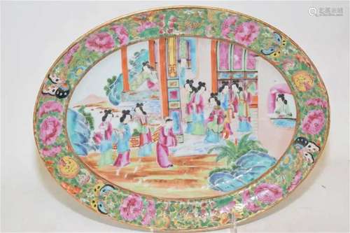 19th C. Chinese Export Porcelain Famille Rose Medallion Char...