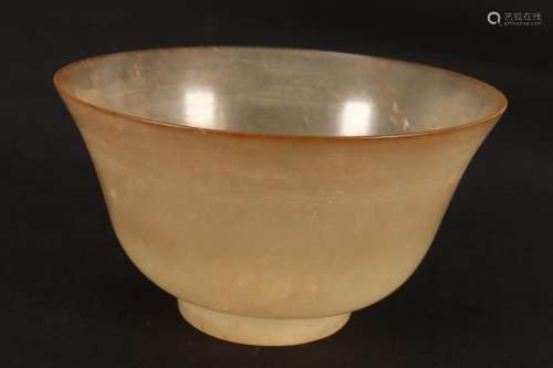 Good Chinese Late Qing Dynasty Jade Bowl,