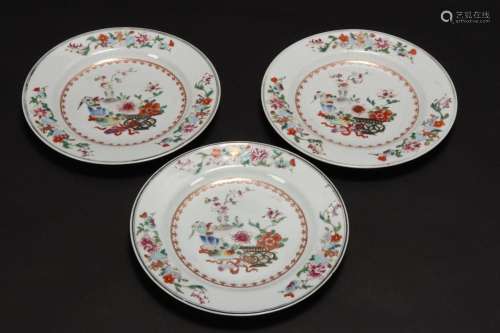 Set of Three Chinese Ch'ien Lung (1736-1795)