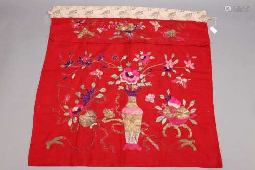 Chinese Early Republic Embroidered Altar Cloth,