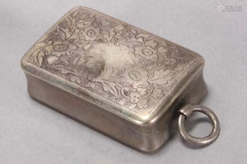 19th Century Chinese Export Silver Snuff Box,