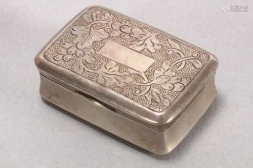 19th Century Chinese Export Silver Snuff Box,