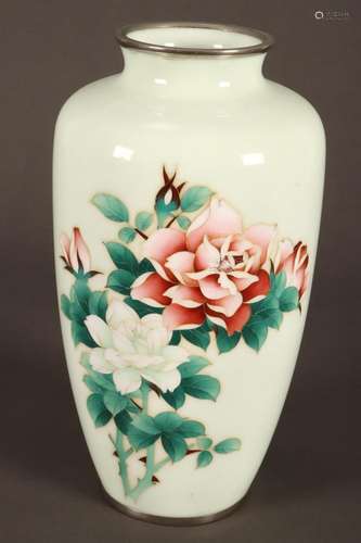 Japanese Cloisonne Enamel Vase,