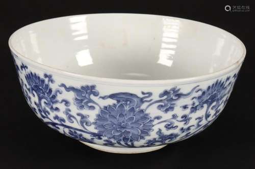 Chinese Blue and White Porcelain Bowl,