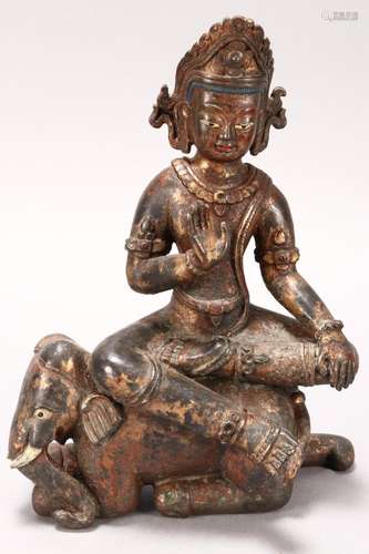 Sino-Tibetan Gilt Bronze Tara,