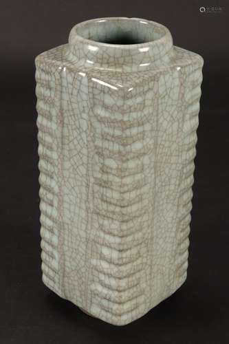 Chinese Celadon Cong Vase,