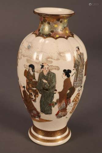 Satsuma Meiji Period Vase,