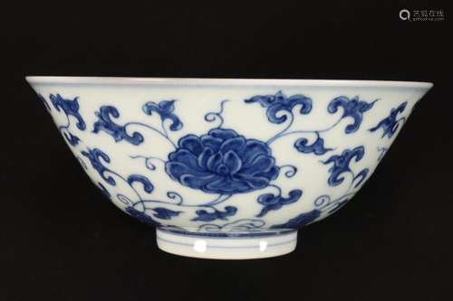 Fine Chinese Blue and White Porcelain Bowl,