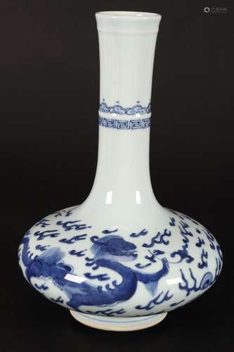 Chinese Blue and White Porcelain Vase,