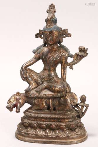 Sino-Tibetan Gilt Bronze Tara,