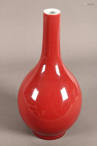 Chinese Sang de Boeuf Bottle Vase,