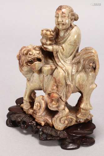 Chinese Carved Stone Figure Group,