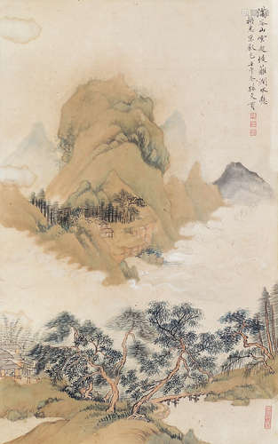 孙更贯 山水