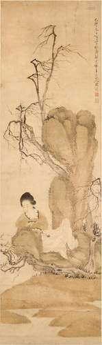 改琦　擬唐寅仕女 | Gai Qi, Lady after Tang Yin