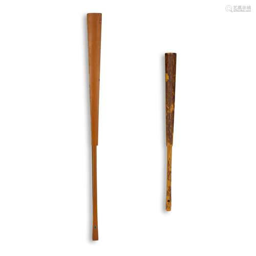 竹扇骨兩件｜Set of Two Bamboo Fan Bones