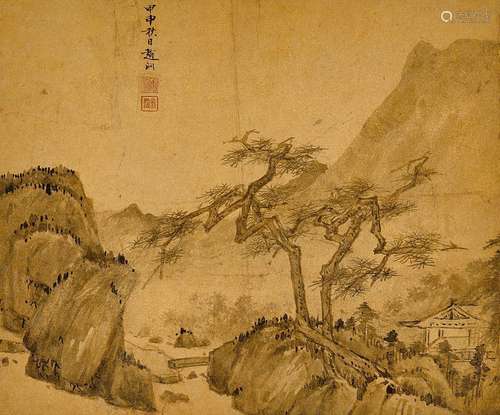 趙泂(明)　松溪幽居圖 | Zhao Jiong, Recluse in the Mountains