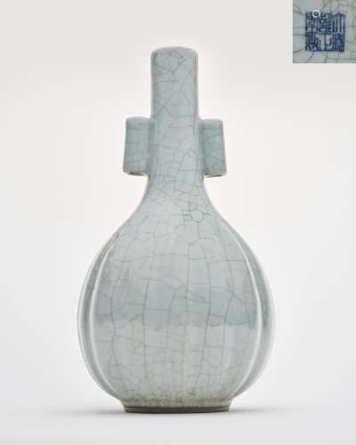A Ru-type lobed arrow vase Yongzheng six-character mark, Rep...