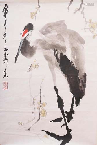 Wang Ziwu (1936-2021) Crane