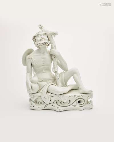 A dehua-ware white-glazed figure of Li Tieguai 20th century