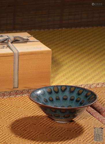 A JIANYAO SILVER TEMMOKU TEA BOWL，SONG DYNASTY
