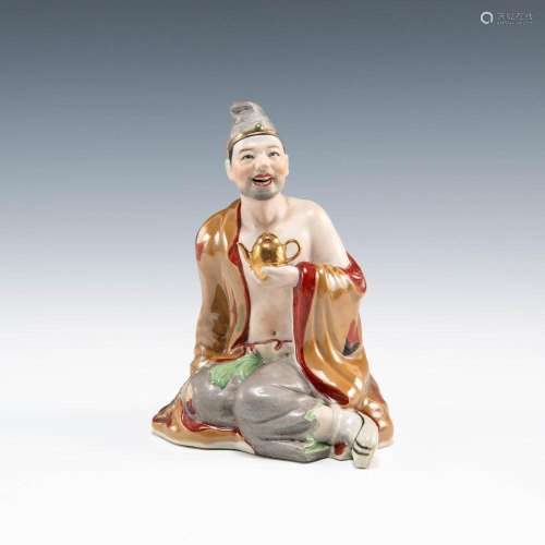 A Chinese famille rose figure of Ji Gong in the style of Zen...