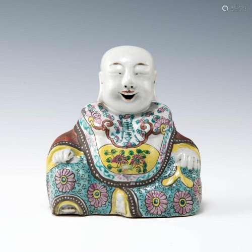 A Chinese famille rose porcelain figure, 18th century