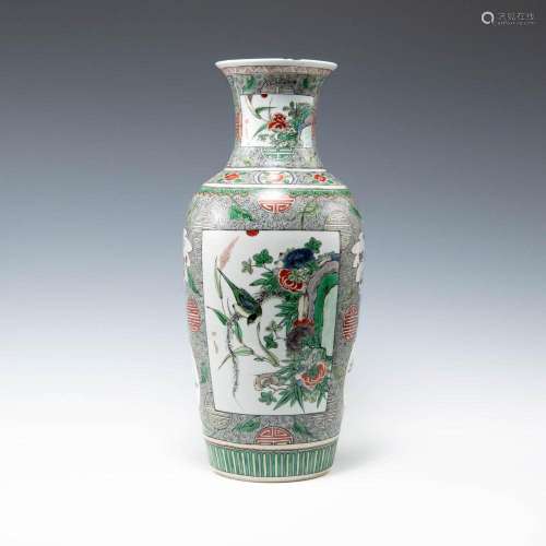 A Chinese wucai Guanyin vase, 19th century