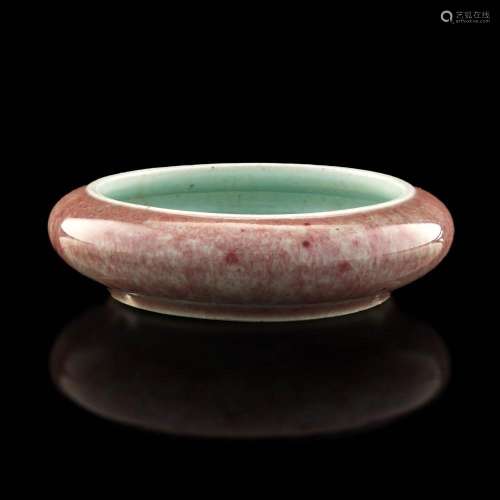A Chinese peachbloom-glazed washer, 19th century