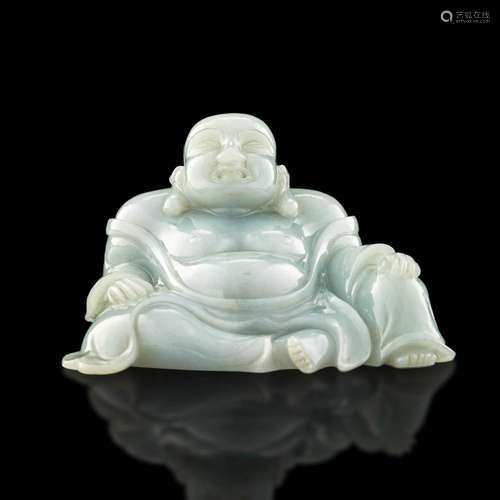 A Chinese jadeite buddha, Republic period