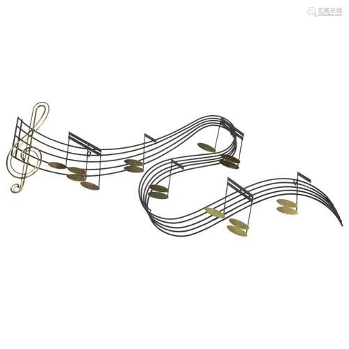 C. Jere, Music Notes Wall Sculpture