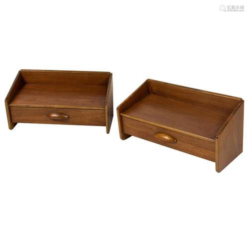 Danish Modern, Floating Nightstands, Pair