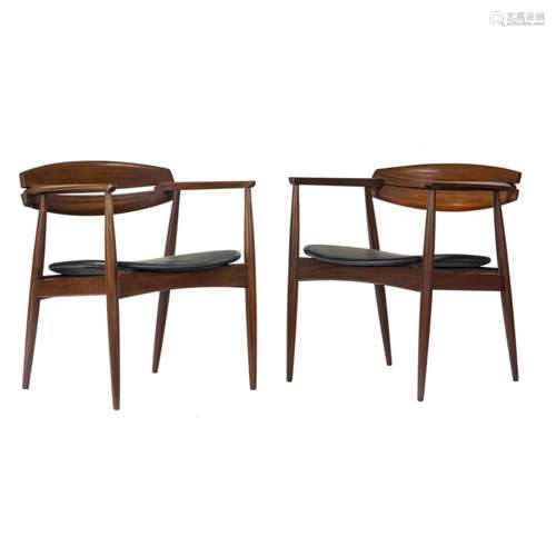 John Sylvester and Jorgen Matz, Arm Chairs, Pair