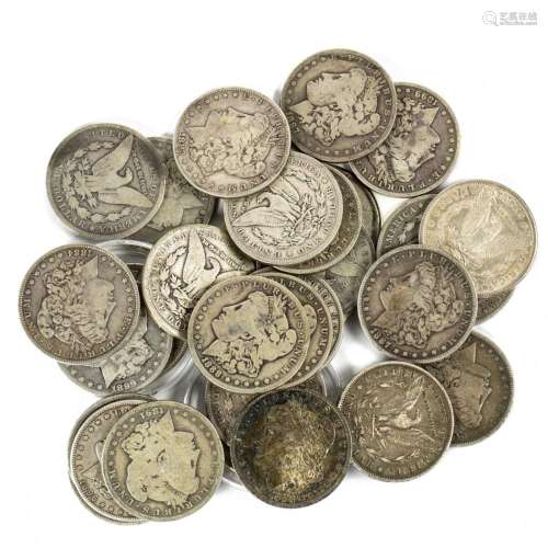 Collection of (29) Morgan Silver dollars including: 1886-o, ...