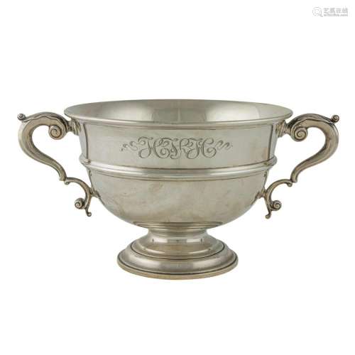Cartier sterling silver presentation urn fashioned as a lovi...