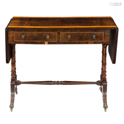 A Regency inlaid work table circa 1820