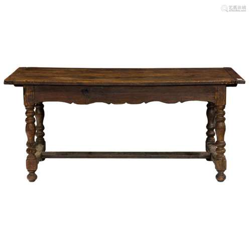 A continental walnut refectory table