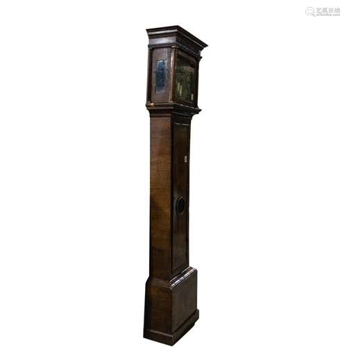 Charles Gretton tall case clock, 85" x 17