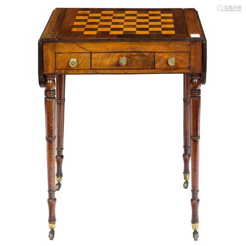 A George III Pembroke games table circa 1780