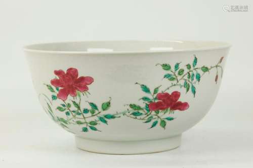 Lg Chinese Famille Rose Porcelain Bowl