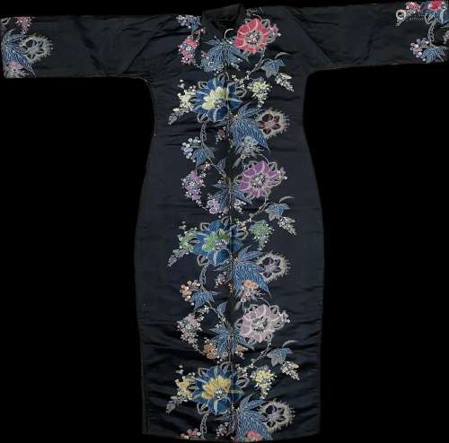 Vintage Chinese Long Sleeve Qipao Sheath Dress