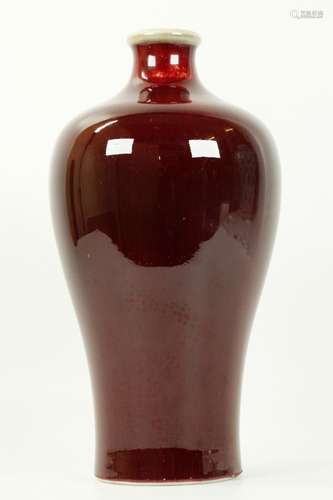 Chinese Underglaze Red Porcelain Meiping Vase