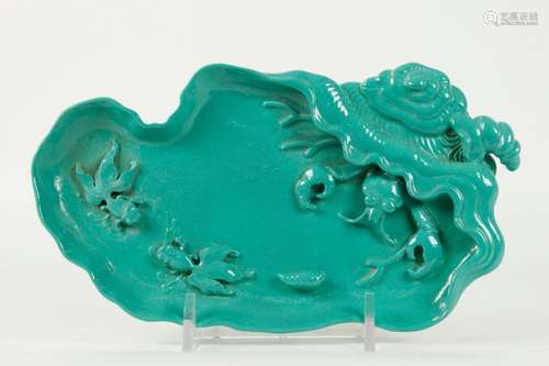 Chinese Turquoise Glazed Porcelain Brush Washer