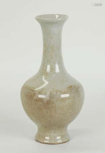 Chinese Crackle Glazed White Porcelain Vase