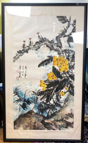 Yun Tang: Chinese Ink Painting Paper Birds Berries