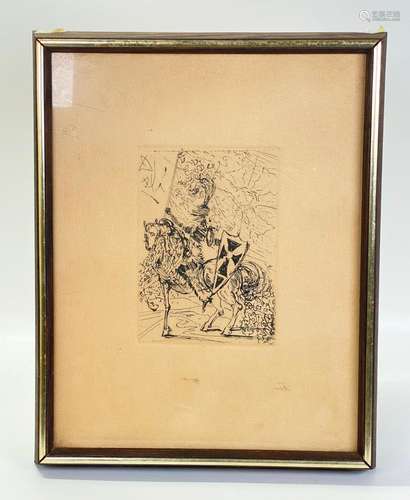 Salvador Dali, "El Cid" Etching Collector's Gu...