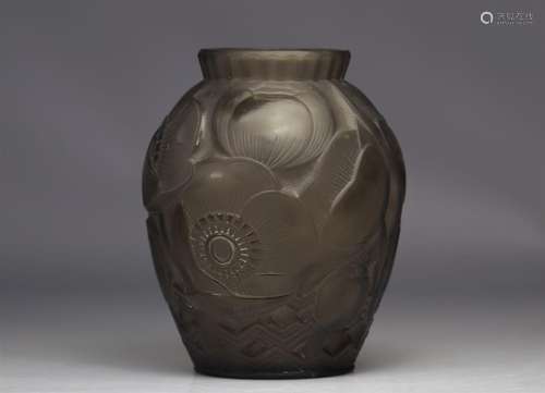 Pierre D'AVESN (Pierre GIRE dit, 1901-1991) Vase Art Dé