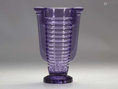 Val Saint Lambert vase Art Déco "Marcelle" Luxval
...